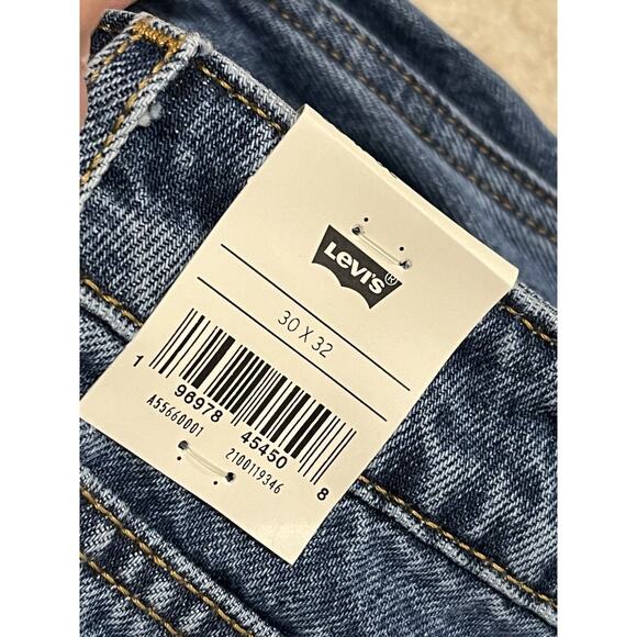 Levi's Premium Low Loose Jeans Womens 30 Relaxed Straight Leg Medium Wash NEW - Picture 4 of 6